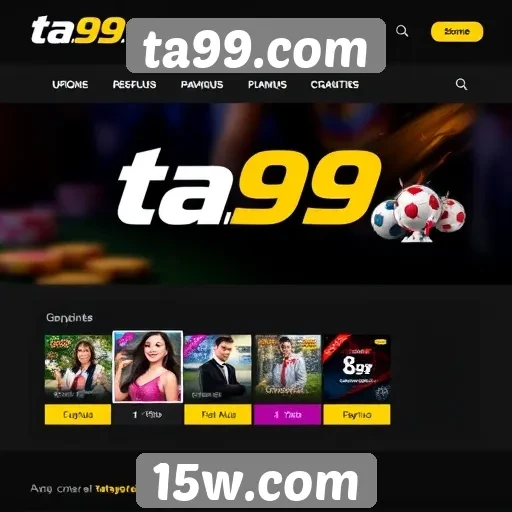 Análise da interface do usuário do ta99.com